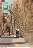 Israël - Max Card Ca 1966 Jerusalem, Via Dolorosa - Brieven En Documenten