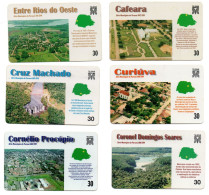 Villes Brasil 6 Télécartes Telpar  Brésil Phonecard  (F 493) - Brésil