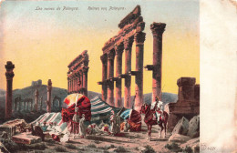 SYRIE - Les Ruines De Palmyra - Guerriers Syriens - Colonnes - Colorisé - Carte Postale Ancienne - Siria