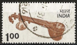 India 1975 - Mi 638 - YT 447 ( Musical Instrument : Veena ) - Gebraucht