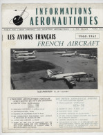 ° AVIATION ° AVION ° MAGAZINE - INFORMATIONS AERONAUTIQUES - LES AVIONS FRANCAIS - 1960-1961 ° - Aviazione