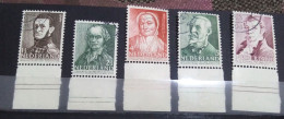 Netherlands 1941, Complete SET Of The FAMOUS  People ,Mi 392-96, VF With. Margin - Gebruikt