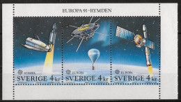 SUEDE - ESPACE - EUROPA CEPT - N° 1653 A 1655 - NEUF** MNH - 1991