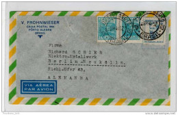 Lettera Busta Brasile-Brasil-letter- Cover - Briefe- Posta Aerea Anni '50 (of '50s)-Air Mail-to Berlin - Poste Aérienne