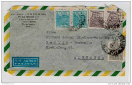 Lettera Busta Brasile-Brasil-letter- Cover - Briefe- Posta Aerea Anni '50 (of '50s)-Air Mail-to Berlin - Aéreo