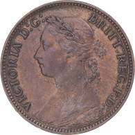 Monnaie, Grande-Bretagne, Victoria, Farthing, 1882, Heaton, SPL, Bronze, KM:753 - B. 1 Farthing