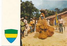 CPM GF -25741-Gabon -Danseur Adouma  ( Belle Animation)-Livraison Offerte - Gabon