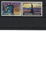 1986 AITUTAKI 439-40** Statue De La Liberté - Aitutaki