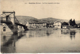 Condrieu Le Pont Suspendu Les Quais - Condrieu