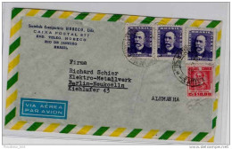 Lettera Busta Brasile-Brasil-letter- Cover - Briefe- Posta Aerea Anni '50 (of '50s)-Air Mail-to Berlin - Poste Aérienne