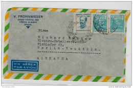 Lettera Busta Brasile-Brasil-letter- Cover - Briefe- Posta Aerea Anni '50 (of '50s)-Air Mail-to Berlin - Aéreo