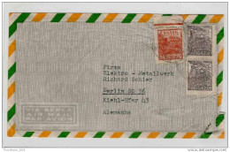 Lettera Busta Brasile-Brasil-letter- Cover - Briefe- Posta Aerea Anni '50 (of '50s)-Air Mail-to Berlin - Poste Aérienne