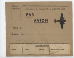 ° AVIATION ° ENVELOPPE " PAR AVION " ° LOT DE 3 ENVELOPPES ° - Aviazione