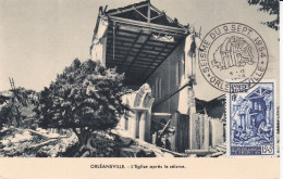 ORLÉANSVILLE L'Eglise Après Le Séisme A. SLONIMSKI - Chlef (Orléansville)