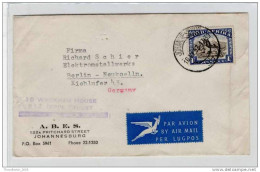 Sudafrica - South Africa - Lettera Busta Letter Cover Briefe - From South Africa To Germany (anni '50 - From'50s) - FDC