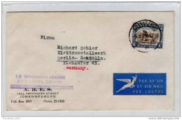 Sudafrica - South Africa - Lettera Busta Letter Cover Briefe - From South Africa To Germany (anni '50 - From'50s) - FDC