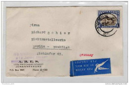 Sudafrica - South Africa - Lettera Busta Letter Cover Briefe - From South Africa To Germany (anni '50 - From'50s) - FDC