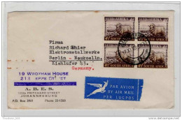 Sudafrica - South Africa - Lettera Busta Letter Cover Briefe - From South Africa To Germany (anni '50 - From'50s) - FDC