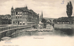 SUISSE - Zurich - Quai De La Ville - Carte Postale Ancienne - Other & Unclassified
