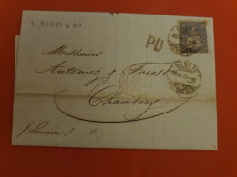 Suisse - Lettre De Genève Avec Texte Pour Chambéry En 1875 - D 366 - Covers & Documents