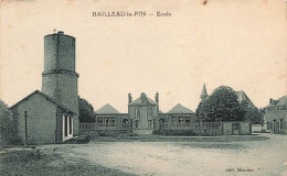 FRANCE - Bailleau Le Pin - Ecole - édit Meunier - Cour - Carte Postale Ancienne - Autres & Non Classés