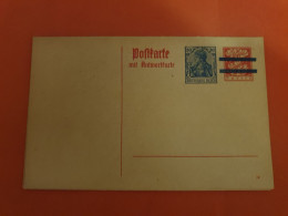 Allemagne - Entier Postal Du Bayern Surchargé Avec Réponse, Non Circulé - D 374 - Cartoline