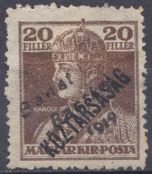 Hongrie Banat Bacsak 1919 N° 29 Mi 37a (*) Charles IV (K4) - Banat-Bacska