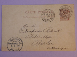 S0 MONTE CARLO   BELLE CARTE  RR  1897   A  BERLIN  ALLEMAGNE    +AFF. INTERESSANT + - Enteros  Postales