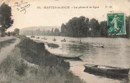 FRANCE - Mantes La Jolie - La Pêche à La Ligne - Carte Postale Ancienne - Mantes La Jolie