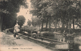 FRANCE - Pantin - Vue Sur Le Canal - Bateau - Carte Postale Ancienne - Pantin