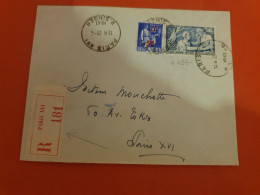 Enveloppe En Recommandé De Paris Pour Paris En 1941 - D 409 - 1921-1960: Modern Period