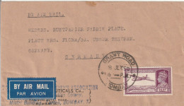 Inde Lettre Par Avion Bombay Pour L'Allemagne 1950 - Lettres & Documents