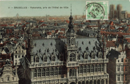 BELGIQUE - Bruxelles - Panorama - Pris De L'hôtel De Ville - Carte Postale Ancienne - Cartas Panorámicas