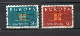 LUXEMBOURG    N° 634 + 635    OBLITERES   COTE 0.60€     EUROPA - Gebruikt