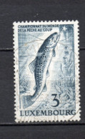 LUXEMBOURG    N° 636    OBLITERE   COTE 0.30€     PECHE POISSON ANIMAUX - Used Stamps
