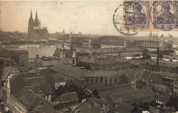 ALLEMAGNE - Koeln - Cologne Vue Générale - Pont Et Fleuvre - Cathédrale - Carte Postale Ancienne - Köln
