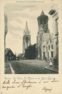 RENAIX RONSE: 1901 La Place St Martin Et Les Deux églises - Renaix - Ronse