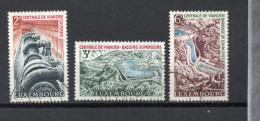 LUXEMBOURG    N° 644 à 646    OBLITERES   COTE 0.90€     BARRAGE CENTRALE - Used Stamps