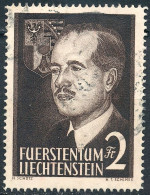 Liechtenstein 1955: Fürst Franz Josef II. (1906-1990) Zu 276 Mi 332 Yv 294 Mit Unlesbarem Stempel  (Zumstein CHF 65.00) - Used Stamps