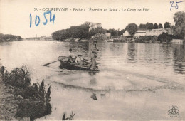 FRANCE - Courbevoie - Pêche à L'Épervier En Seine - Le Coup De Filet - Carte Postale Ancienne - Courbevoie