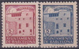 ESPAÑA BARCELONA 1943 Nº SH-47/48 NUEVO (MANCHAS DEL TIEMPO) - Barcellona