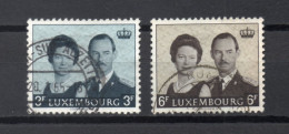 LUXEMBOURG    N° 652 + 653     OBLITERES   COTE 0.75€    DUCHESSE GRAND DUC - Oblitérés