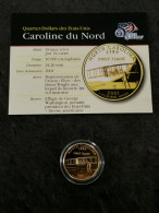 STATE QUARTER DOLLAR 2001 P CAROLINE DU NORD / CUPRONICKEL DORURE OR 24 CARATS / USA - 1999-2009: State Quarters