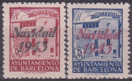 ESPAÑA BARCELONA 1943 Nº SH-53/54 NUEVO, SIN GOMA - Barcellona