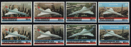 Neue Hebriden 1978 - Mi-Nr. 505-508 & 509-512 ** - MNH - Concorde - Ongebruikt