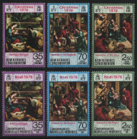 Neue Hebriden 1976 - Mi-Nr. 435-437 & 438-440 ** - MNH - Weihnachten / X-mas - Nuevos