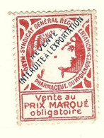 Timbre -  -  - Vignette Pharmaceutique  - Syndicat  Genenral Reglementation Marques Pharmaceut Ou Hygieniques - Used Stamps