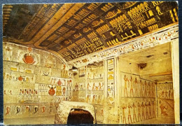 CARTOLINA - VIAGGIATA NEL 1985 - THEBES - TEBE - VALLE DEI RE - KING'S VALLEY - Pyramids
