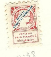 Timbre -  -  - Vignette Pharmaceutique  - Syndicat  Genenral Reglementation Marques Pharmaceut Ou Hygieniques - Used Stamps