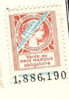 Timbre -  -  - Vignette Pharmaceutique  - Syndicat  Genenral Reglementation Marques Pharmaceut Ou Hygieniques - Used Stamps